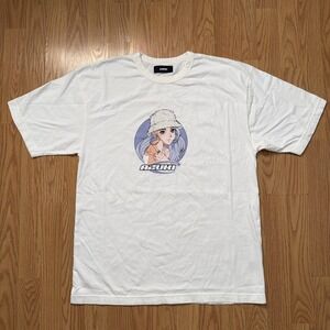 Azuki Skater Girl Anime Y2K Tshirt Sz Medium White E Girl